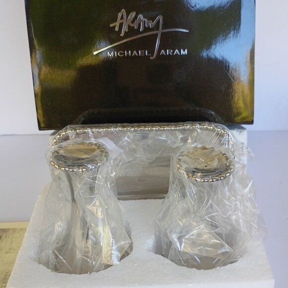 MICHAEL ARAM MOLTEN SALT & PEPPER SHAKER SET New in Box - Picture 1 of 2